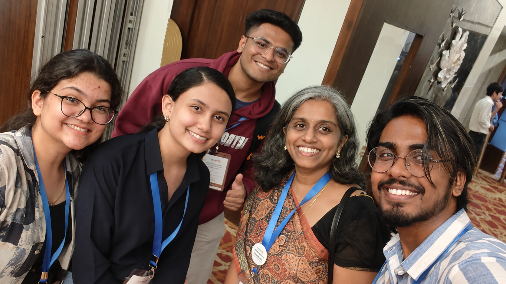 Shilpa with young participants at a mental health event