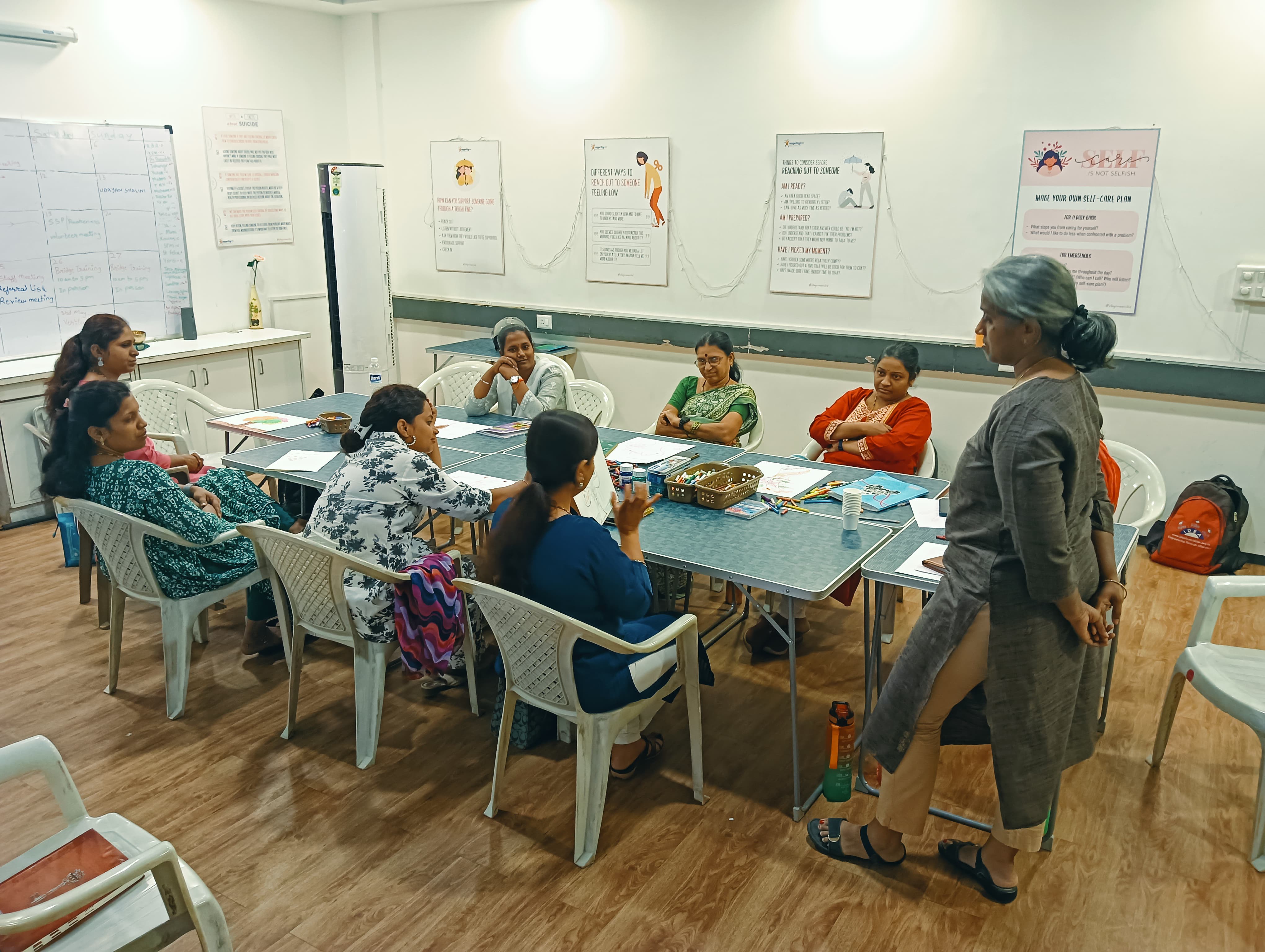 A Let's Attune women's workshop in session